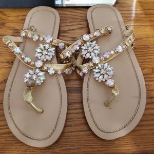Jeweled sandals